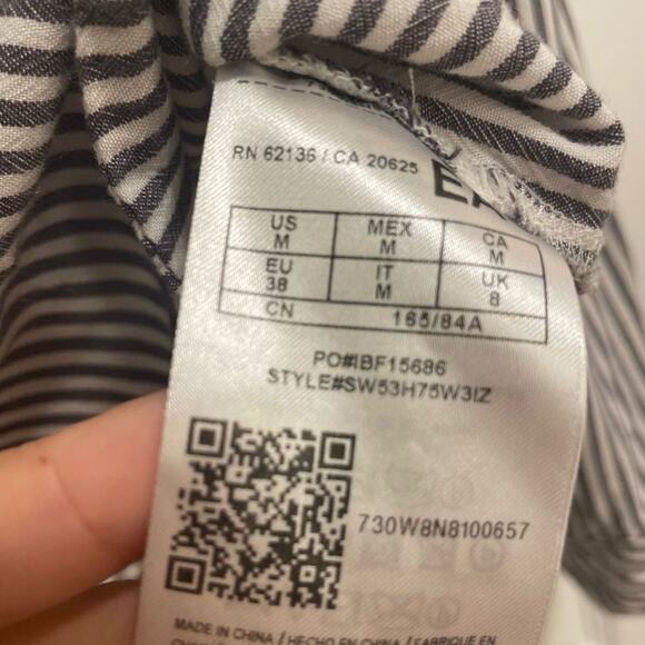 Guess Shirt Button Down Long Sleeve Stripe Size Medium - Picture 4 of 4